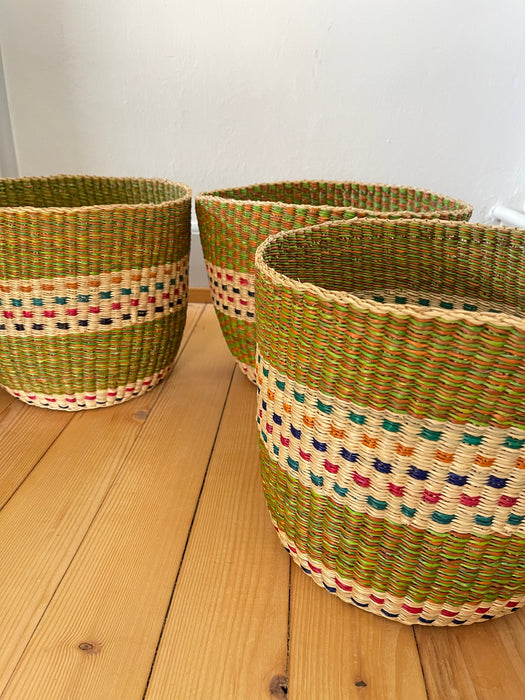 Aufbewahrungskorb/ Papierkorb/ Blumentopf - 3er Set Athen