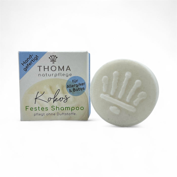Festes Kokosshampoo ohne Duft!