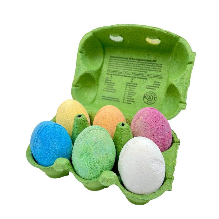 Bunte Badeeier - 6er Karton