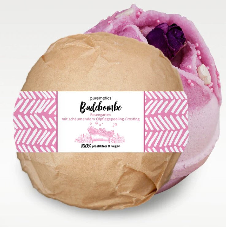 puremetics Badebombe 'Rosengarten'