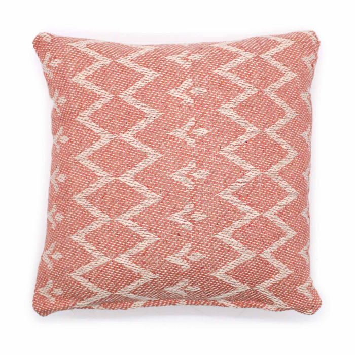 2 Stück Kissenbezug – Zackenmuster pink