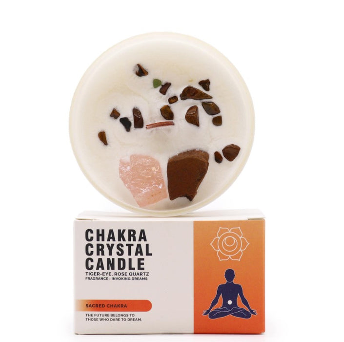 Energiekerze – Sakralchakra (Moroccan Roll)