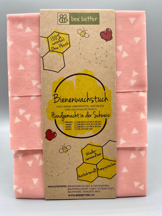 Bienenwachstuch 3er Set - Dreiecke