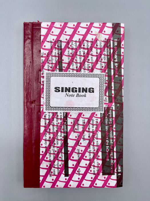 Notizbuch Rot – Handgefertigt aus Upcycling-Material