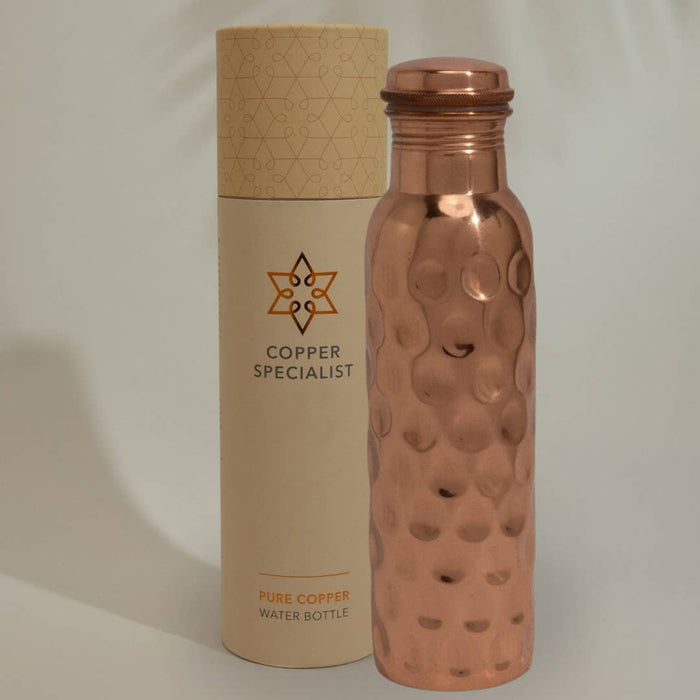 Kupferflasche 950 ml – diamantpoliert aus reinem Kupfer