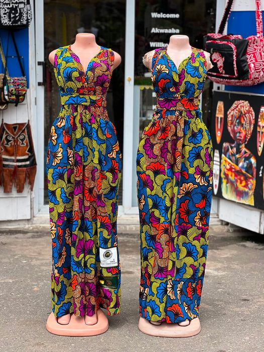 Damen Jumpsuit „Adwoa“ – handgefertigt in Ghana | Grösse L
