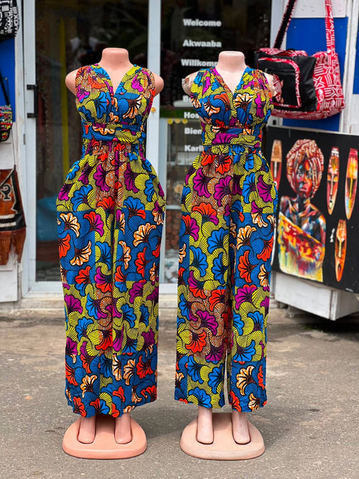 Damen Jumpsuit „Adwoa“ – handgefertigt in Ghana | Grösse M