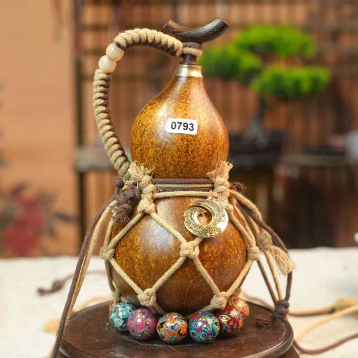 Handgefertigte Kürbisflasche - 0793
