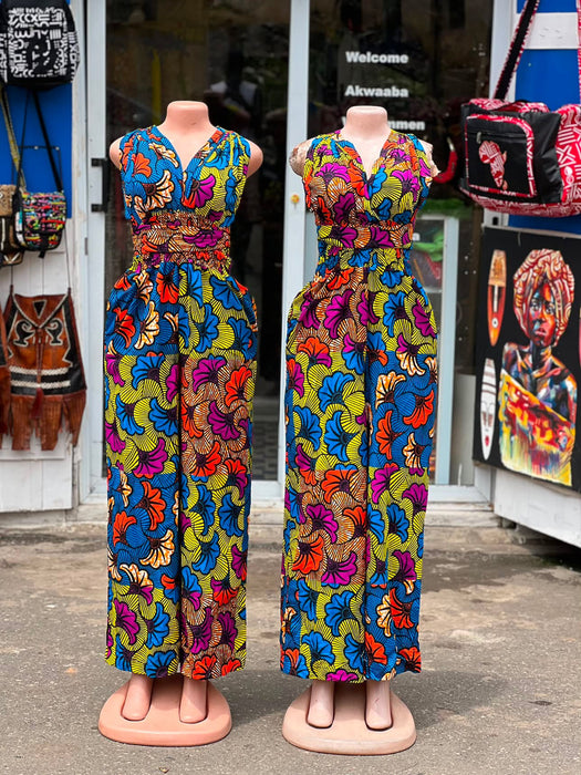 Damen Jumpsuit „Adwoa“ – handgefertigt in Ghana | Grösse S