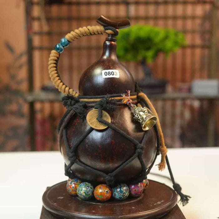Handgefertigte Kürbisflasche - 0803