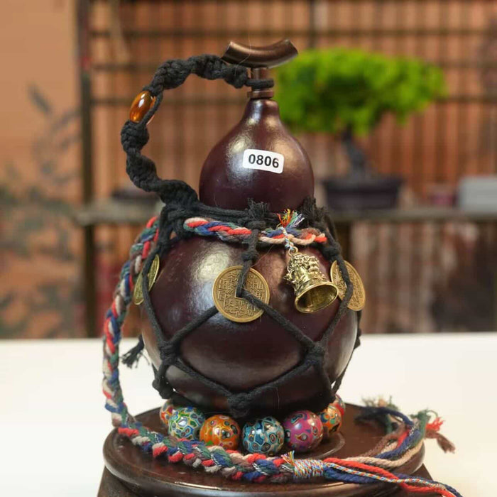 Handgefertigte Kürbisflasche - 0806
