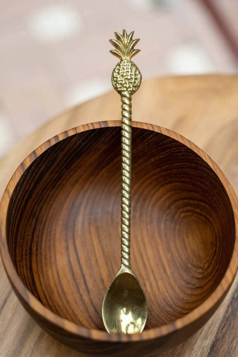 Teakholz-Schale aus Wurzelholz – Grösse S