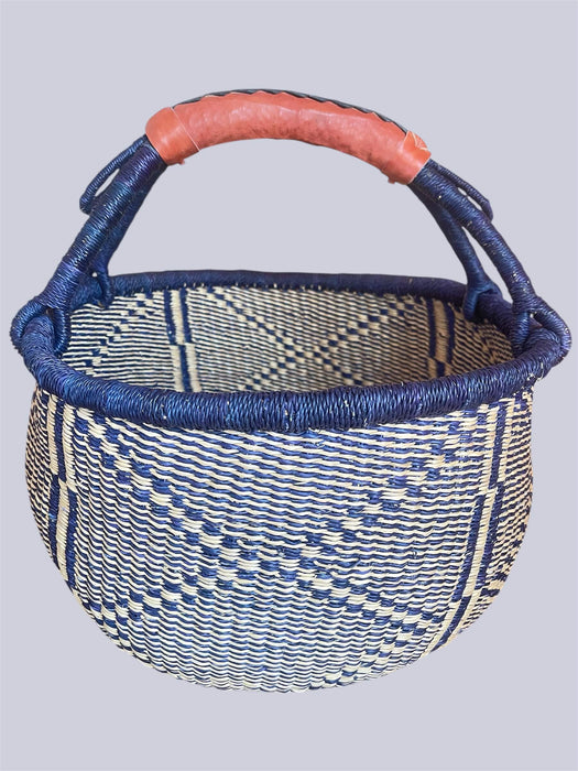 Bolga Einkaufskorb gross handgeflochten aus Ghana – Santorini