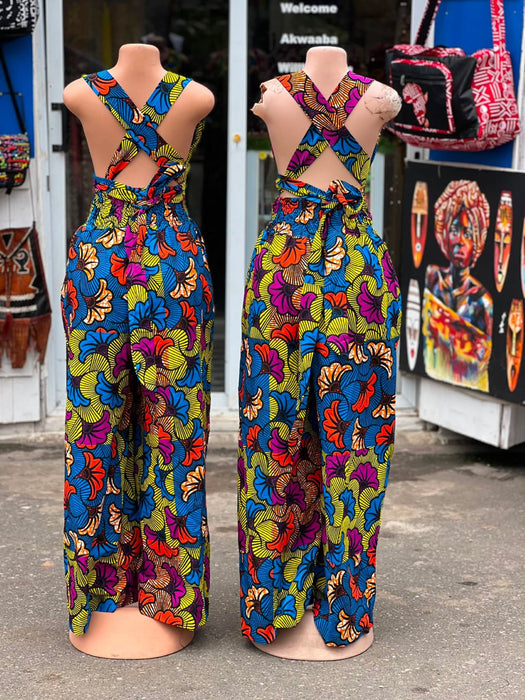 Damen Jumpsuit „Adwoa“ – handgefertigt in Ghana | Grösse L