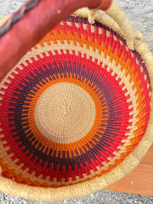 Bolga Einkaufskorb gross – handgeflochtener Korb aus Ghana (Stockholm)