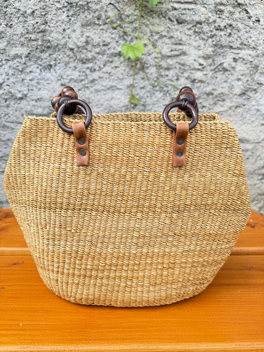 Bolga Handtasche mit Holzperlen – Barcelona