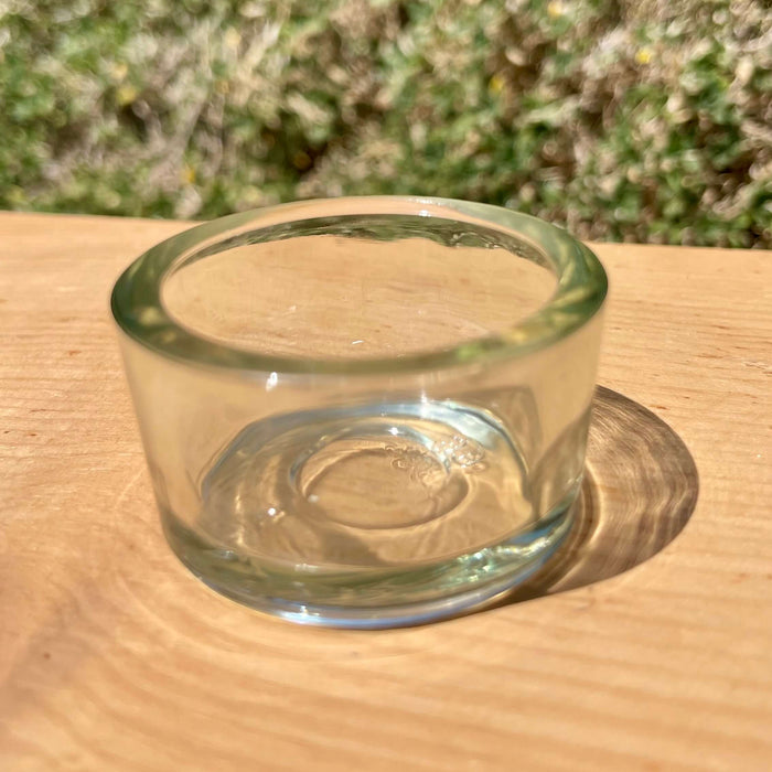 Premium-Teelichtglas aus dickem Glas – hochwertiger Teelichthalter für Bienenwachsteelichter