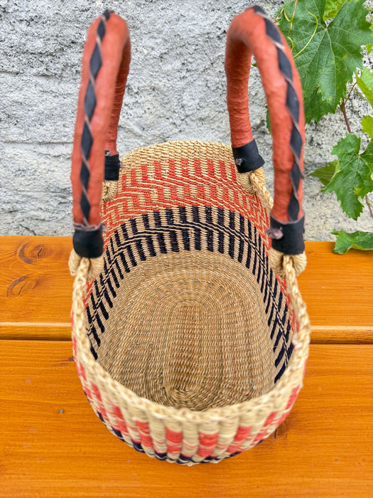 Einkaufskorb oval klein - Rolle