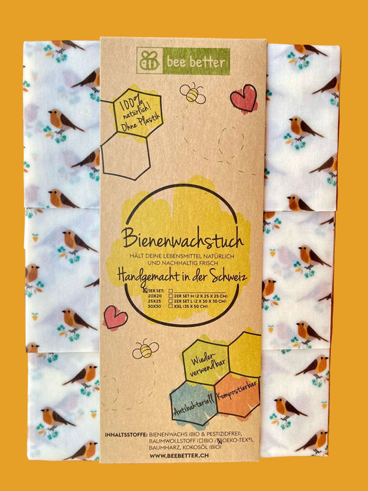 Bienenwachstücher 2er-Set Large – Rotkählchen