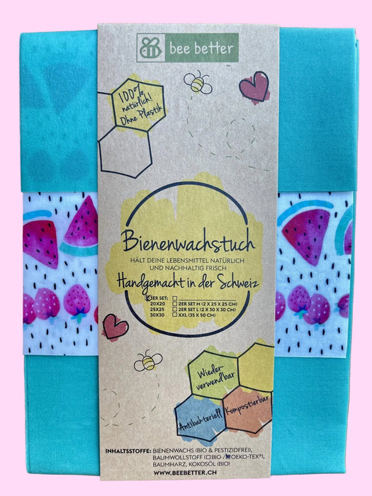 Bienenwachstuch 3er Set - Sommertraum