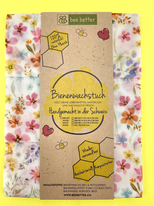 Bienenwachstuch 3er Set - Frühlingserwachen