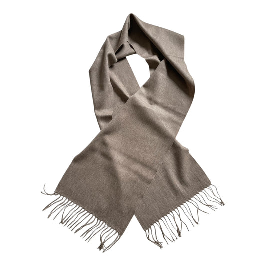 100% Mongolischer Kaschmirschal - Grau/Beige