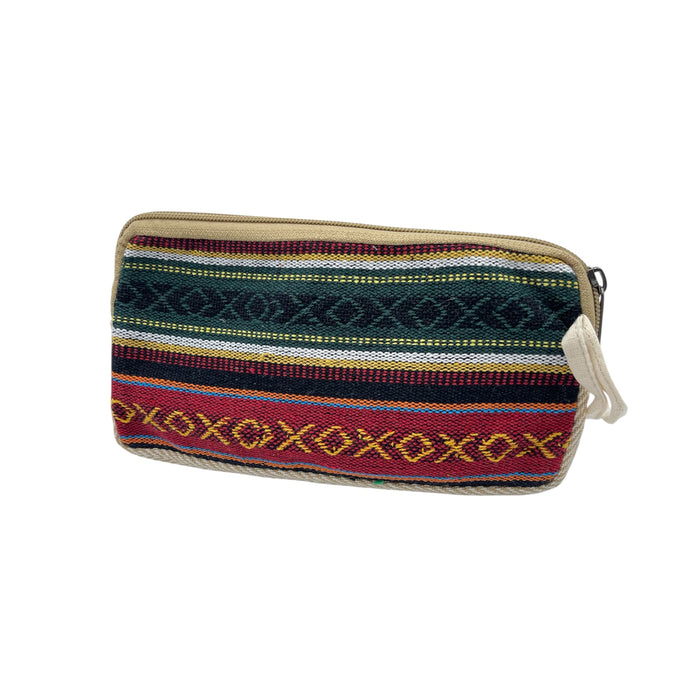 Hanf-Multifunktionstasche mit Reissverschluss –  Stripes
