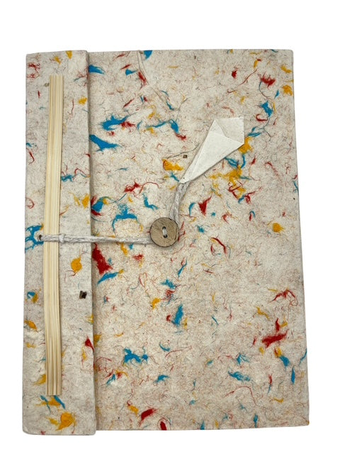 Lokta Notizbuch – Mixed Colour Cotton – 21x15 cm – 45 Seiten