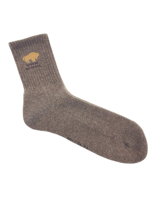 Yak Wollsocken 100% reine Yak-Wolle – Hellbraun, Grösse XL (43-45)