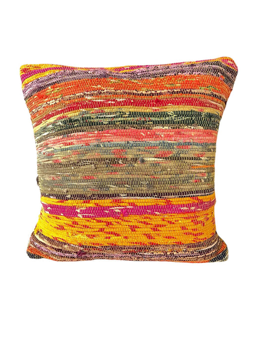 Recyceltes Baumwoll Kissen – Shabby Chic Wüstenlicht, Wendekissen mit zwei Seiten