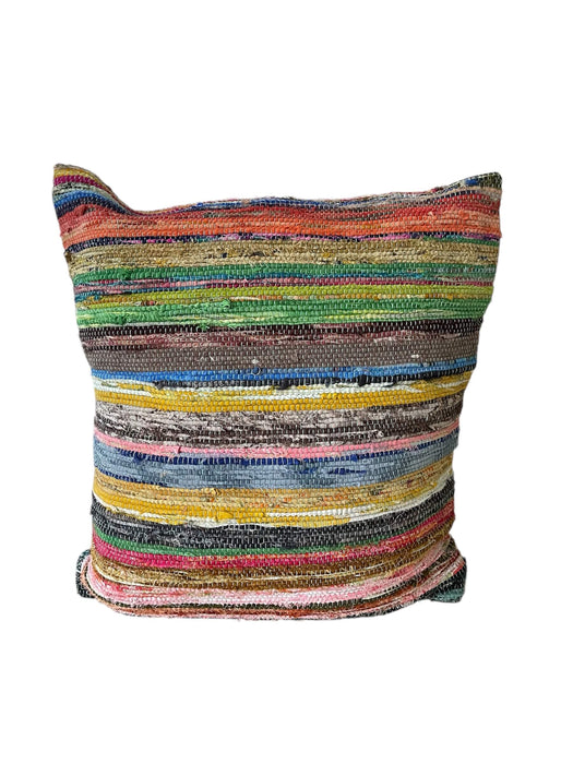 Recyceltes Baumwoll Kissen – Shabby Chic Morgenlicht, Wendekissen mit zwei Seiten