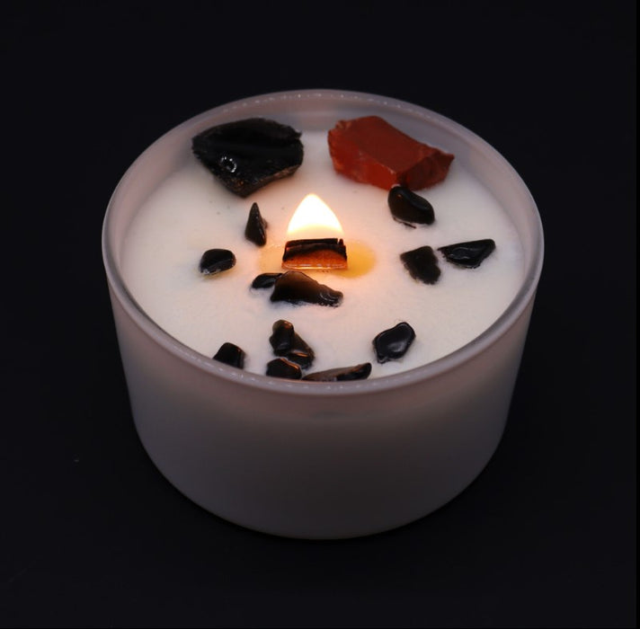 Energiekerze – Wurzelchakra (Black Oud)