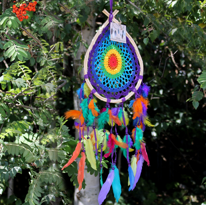 Bali Traumfänger – Teardrop Wanddekoration (Medium)