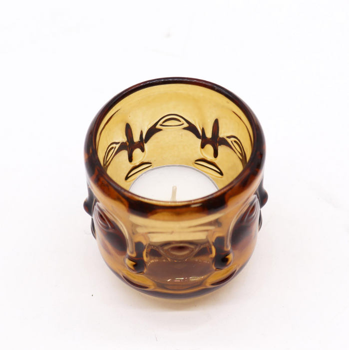 Buddha Kerzenhalter – Antique Amber