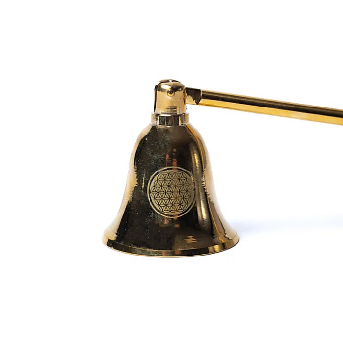 Kerzenlöscher „Blume des Lebens“ – Gold