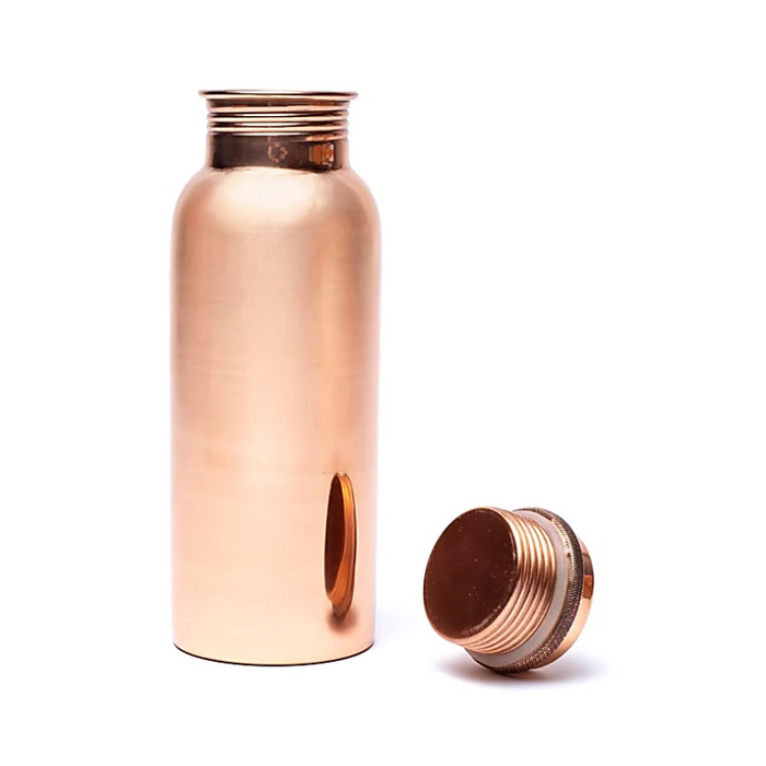 Kupferflasche aus reinem Kupfer – Poliert (500 ml)