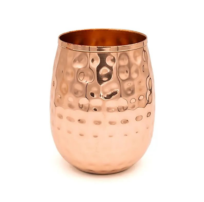 2er Set Kupferbecher – Gehämmerte Oberfläche (350ml)