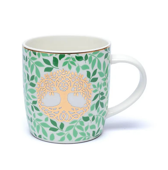 Teetasse mit Teesieb aus Edelstahl – Baum des Lebens