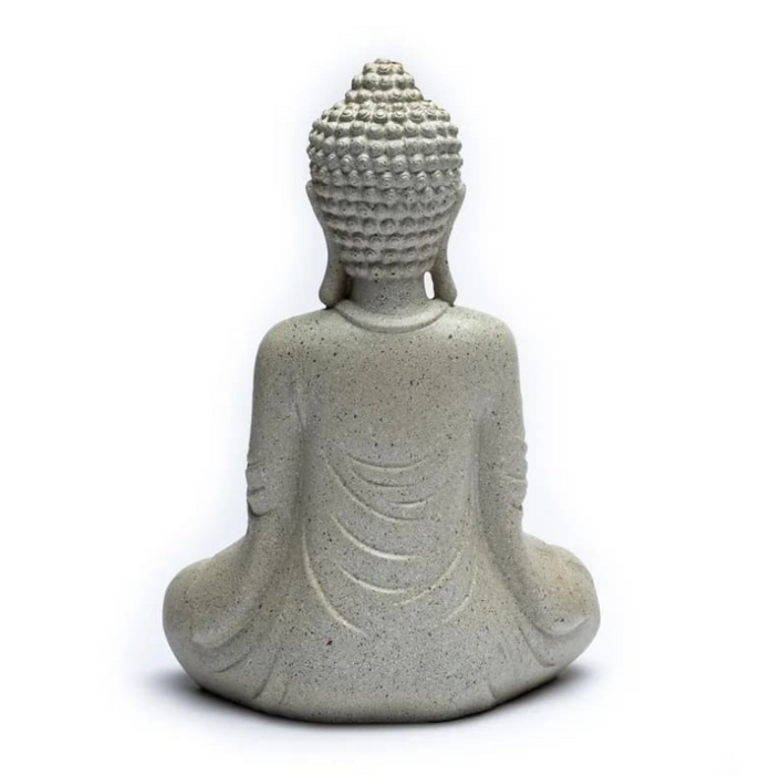 Meditierender Buddha mit Teelichthalter