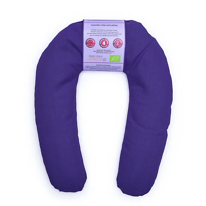 Nackenkissen mit Bio-Lavendel & Bio-Leinsamen – Dunkelviolett