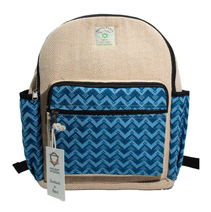 Hanf Rucksack mittel – Dhaka Design aus Nepal