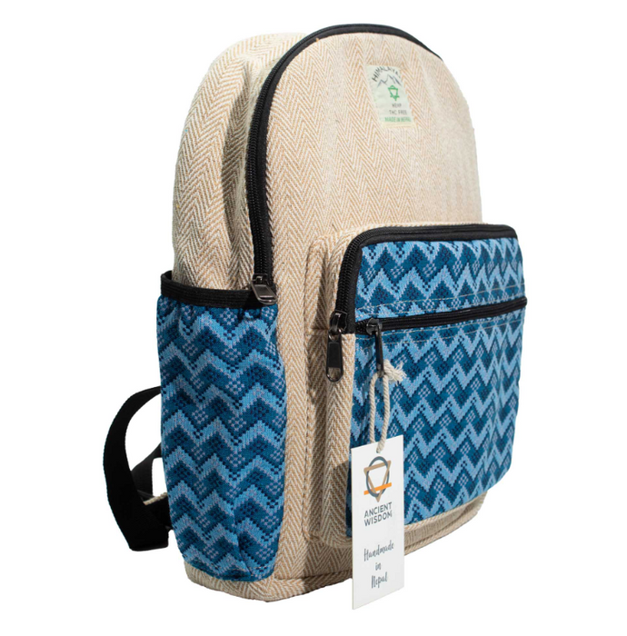 Hanf Rucksack mittel – Dhaka Design aus Nepal