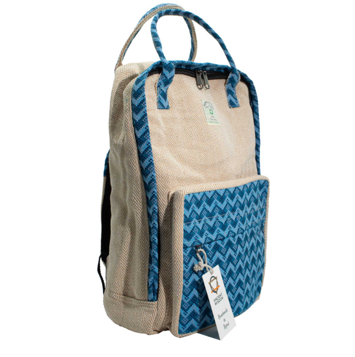 Hanf Rucksack gross – Dhaka Design aus Nepal