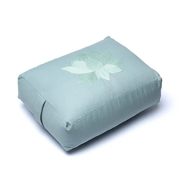Yogabolster Lotus rechteckig – Bio Baumwolle mit Buchweizenfüllung