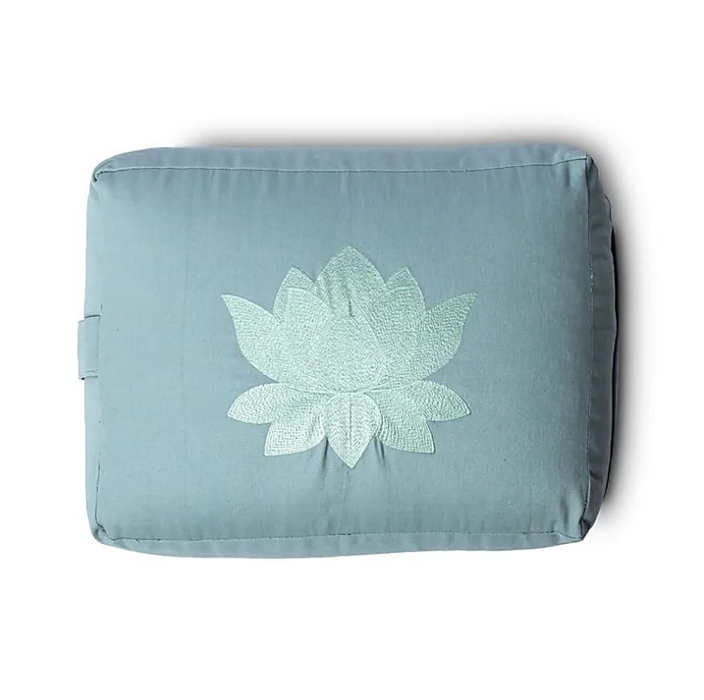 Yogabolster Lotus rechteckig – Bio Baumwolle mit Buchweizenfüllung