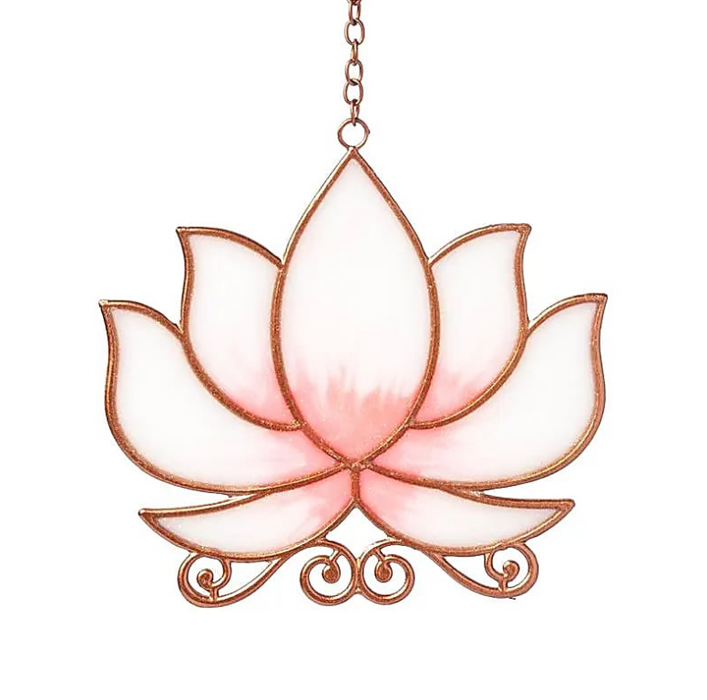 Fensterhänger Lotus rosa