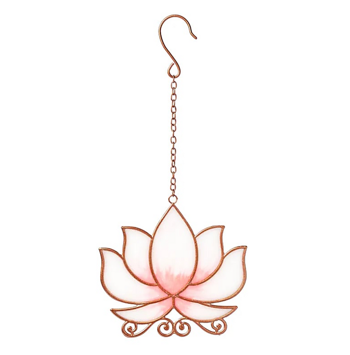 Fensterhänger Lotus rosa
