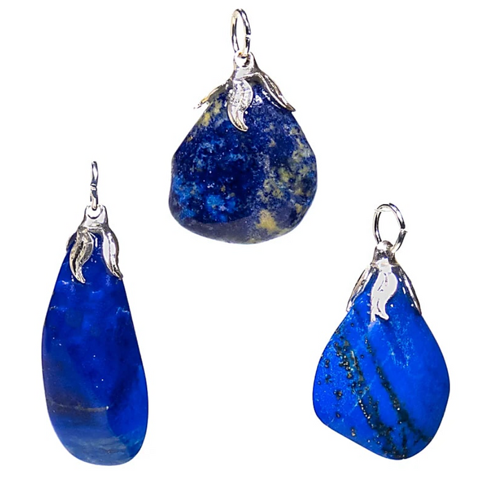 Edelstein Anhänger Lapislazuli – tiefblauer Naturstein (einzeln)