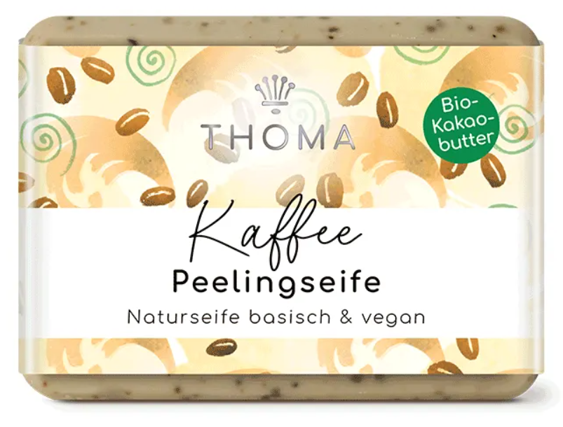 Kaffee Seife mit Kakaobutter – vegan