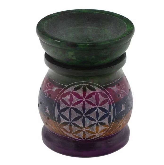 Duftlampe Speckstein – Blume des Lebens
